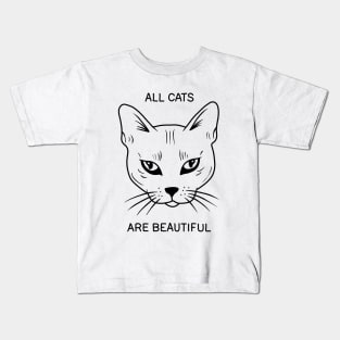 All Cats Are Beautiful Kids T-Shirt